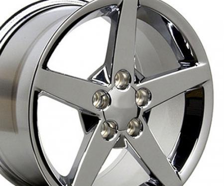 17" Fits Chevrolet - Corvette C6 Wheel - Chrome 17x8.5