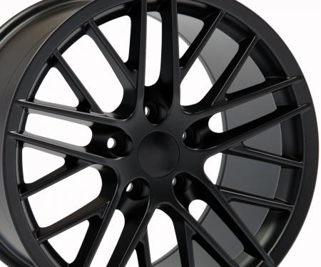 18" Fits Chevrolet - C6 ZR1 Wheel - Satin Black 18x10.5