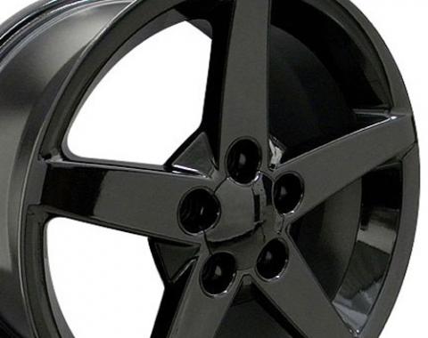 18" Fits Chevrolet - Corvette C6 Wheel - Black 18x9.5