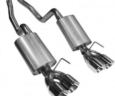 Kooks Headers 21606300, Exhaust System Kit, Exhaust System Kit Axle Back System, Stainless Steel, With Mufflers, 2-1/2 Inch Pipe Diameter, Single Exhaust With Dual Exit, Center Rear Exit, Dual Split 4 Inch Stainless Steel Tips