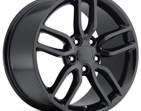 Factory Reproductions FR 26 &ndash; C7 Z51 Corvette Replica Wheels 19x10 5x4.75 +79 HB 70.3 2015 Corvette Style 26 Z51 Gloss Black with Cap 26910793402