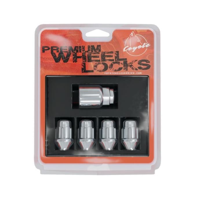 Factory Reproductions Lock Set Lockset - 14mm X 1.50 (1.38") Chrome - 4pcs+Key (741148b) L-LO14150C