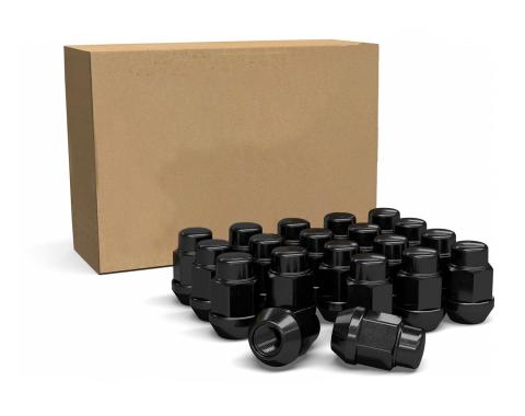 Factory Reproductions Install Kit 14mm X 1.5 (4.40") Spike Spline Black 20 Lug Nuts+Key(s) L-KIT14150B-20