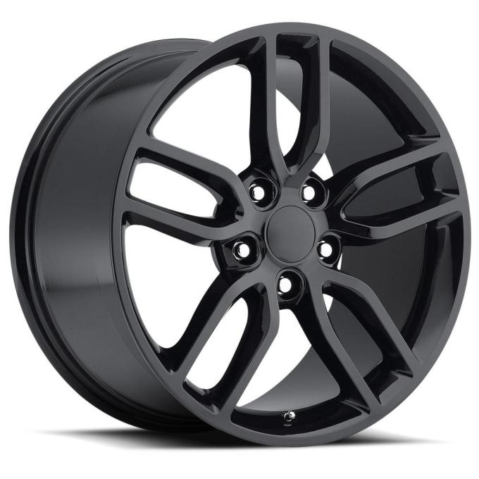 Factory Reproductions FR 26 &ndash; C7 Z51 Corvette Replica Wheels 19x8.5 5x4.75 +56 HB 70.3 2015 Corvette Style 26 Z51 Gloss Black with Cap 26985563402