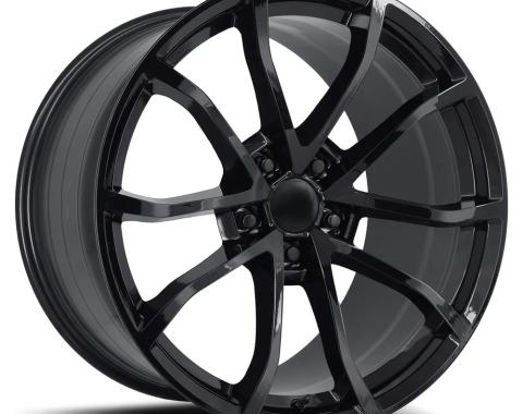 Factory Reproductions FR 25 &ndash; C7 Grandsport Corvette Replica Wheels 20x12 5x4.75 +59 HB 70.3 C7 Grandsport Corvette Gloss Black with Cap 25012593402F