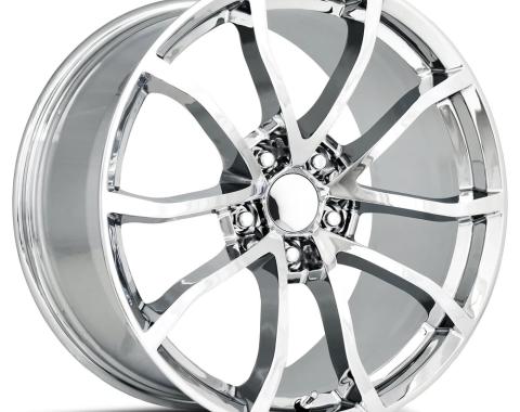 Factory Reproductions FR 25 &ndash; C7 Grandsport Corvette Replica Wheels 19x10 5x4.75 +40 HB 70.3 C7 Grandsport Chrome with Cap 25910403401F