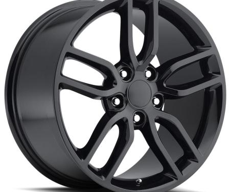 Factory Reproductions FR 26 &ndash; C7 Z51 Corvette Replica Wheels 20x10 5x4.75 +79 HB 70.3 2015 Corvette Style 26 Z51 Gloss Black with Cap 26010793402