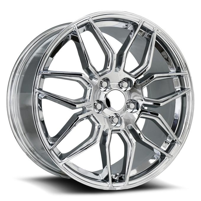 Factory Reproductions FR 401 &ndash; C8 Z06 Corvette Replica Wheels 20x10 5x4.75 +79 HB 70.3 C8 Z06 Chrome with Cap 401010793401F