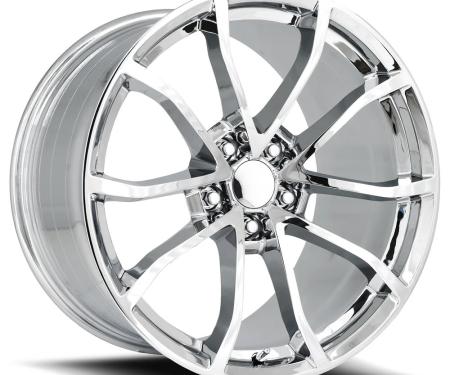 Factory Reproductions FR 25 &ndash; C7 Grandsport Corvette Replica Wheels 20x12 5x4.75 +59 HB 70.3 C7 Grandsport Corvette Chrome with Cap 25012593401F