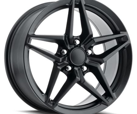 Factory Reproductions FR 29 &ndash; C7 ZR1 Corvette Replica Wheels 19x10 5x4.75 +79 HB 70.3 C7 ZR1 Satin Black with Cap 29910793403