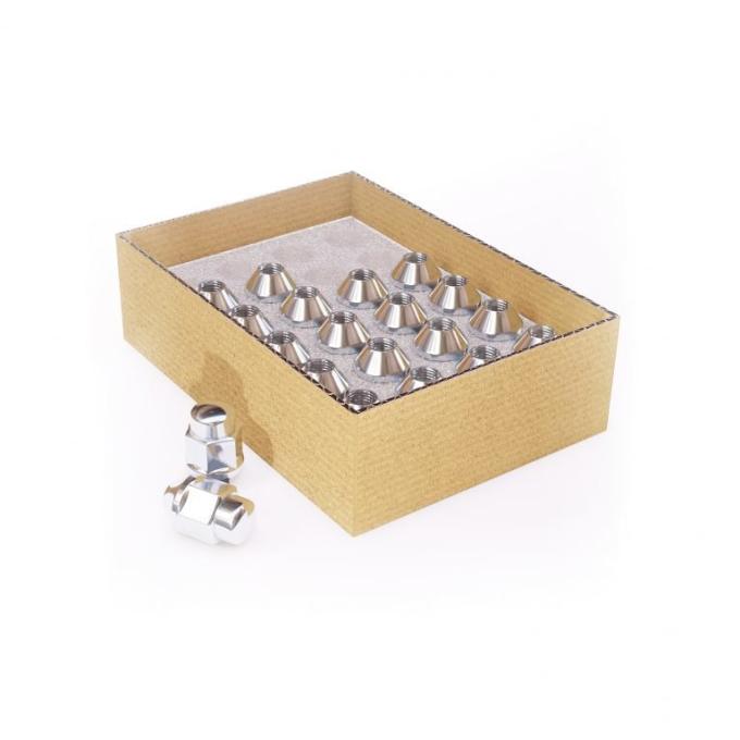 Factory Reproductions Install Kit Install Kit - 12mm X 1.5 (1.38") Bulge Acorn (3/4) Chrome - 20 Lug Nuts (87k545) L-KIT12150C-20