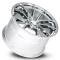 Factory Reproductions FR 25 &ndash; C7 Grandsport Corvette Replica Wheels 20x12 5x4.75 +59 HB 70.3 C7 Grandsport Corvette Chrome with Cap 25012593401F