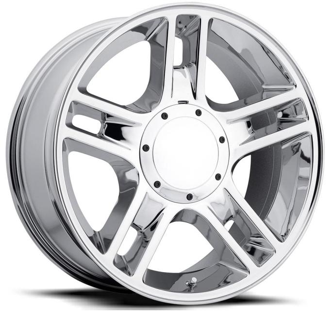 Factory Reproductions FR 51 &ndash; Ford Harley Replica Wheels 22x9.5 5x135/5x5.5 +14 HB 87.0 2000 F-150 Harley Chrome with Cap 51295145301