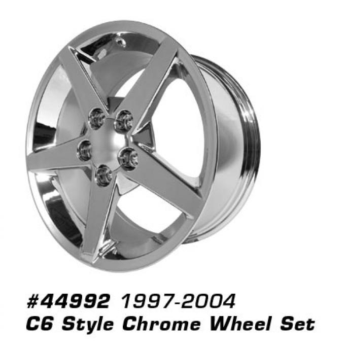 Corvette C6 Chrome Wheel Set, 1997-2004