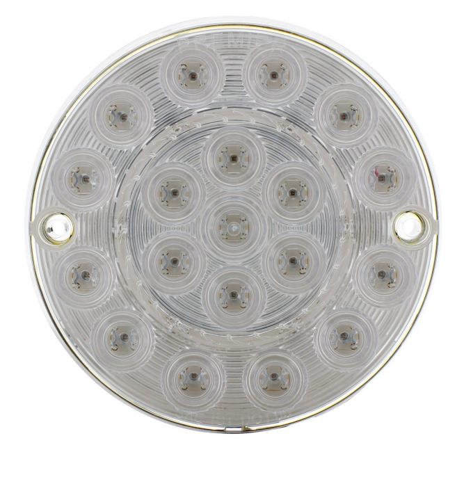 United Pacific 19 LED Tail Light W/Clear Outer Lens For 1980-82 Chevy Corvette CTL8010C