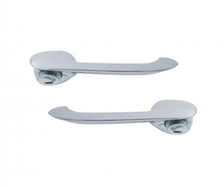 United Pacific Outside Door Handles For 1955-57 Chevy Sedans, 2D & 4D Front Or 4D Rear Doors (Pair) C555761