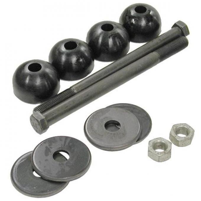 Corvette Rear Leaf Spring Bolt Kit, Long Bolts, With Urethane Cushions
