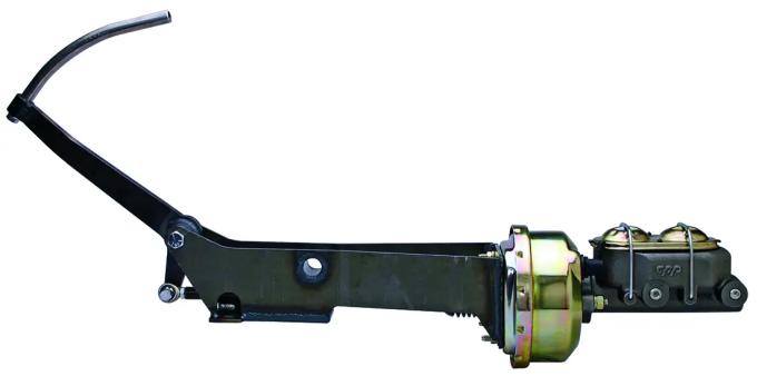 Classic Performance Frame Mounted Powder Brake Booster & Master Cylinder W/Pedal for 49-54 Chevy Car, Auto Transmission, 7" Dual Booster, 1" Master Cylinder 4954BB-MC