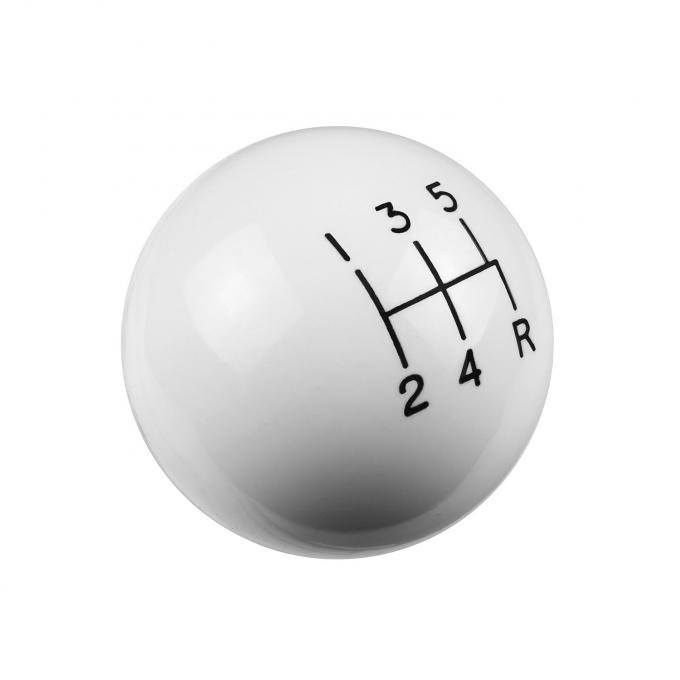 Hurst Shift Knob, 5-Speed Pattern, White 1630008