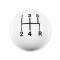 Hurst Shift Knob, 5-Speed Pattern, White 1630008