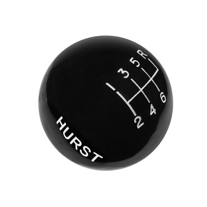 Hurst Shift Knob, Black 6Speed, 3/816 Threads 1631040 Corvette Depot