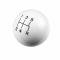 Hurst Shift Knob, 5-Speed Pattern, White 1630008