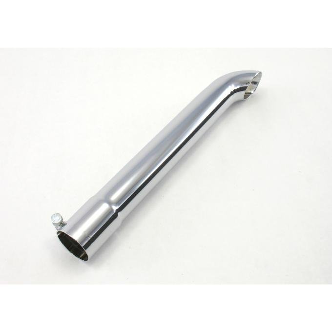 Patriot Exhaust Motorcycle Turn Down Chrome Exhaust Tip, 13", 1 1/2" Inlet Diameter / 1 1/2" Outlet Diameter H2963