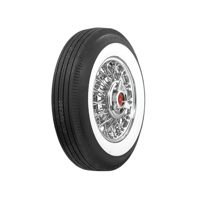 Corvette Tire, Us Royal 6.70X15 2 11/16 Inch Whitewall, 1956-1960