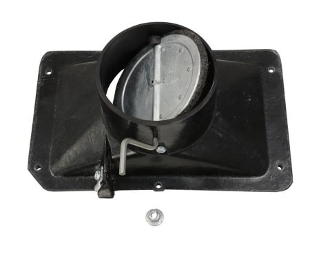 Corvette Outer Heater Cover With Flapper Door, 1956-1962