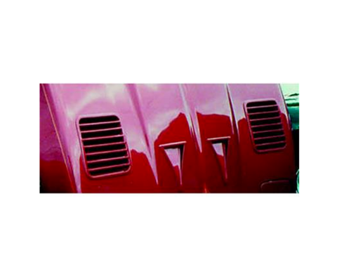 Corvette Hood Louvers, 1984-1996