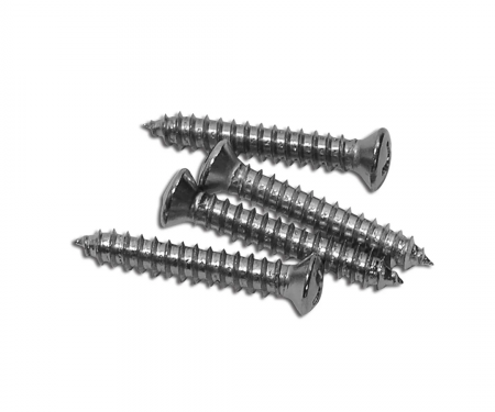 Redline Restomotive® 1968-1982 Chevrolet Corvette Sport Mirror Door Escutcheon Screws, 4 Piece