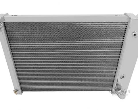 Champion Cooling 1966-1968 Chevrolet Corvette 4 Row All Aluminum Radiator Made With Aircraft Grade Aluminum MC615