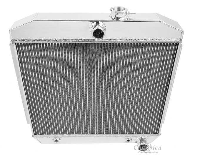 Champion Cooling 2 Row with 1" Tubes All Aluminum Radiator Made With Aircraft Grade Aluminum AE5057