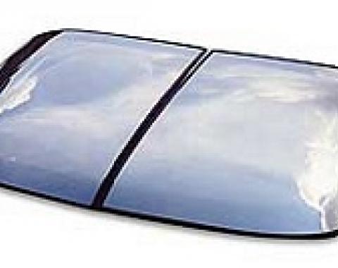 Corvette Roof Panel, T-Top, Mirrored Glass, Silver, Passenger Side, 1968-1982