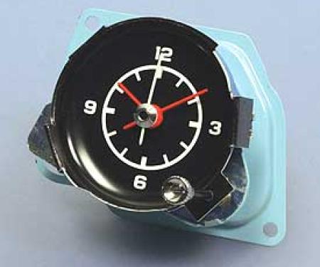 Corvette Clock, Quartz Movement, New Factory Reproduction, 1972-1974