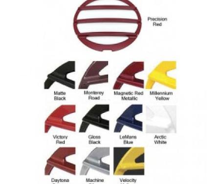 Corvette Taillight Louvers, Phantom, Painted In Factory Colors, Altec, Matte Black, 2005-2010