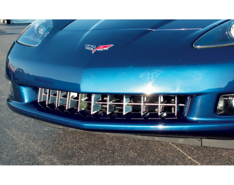 Corvette C6 Retro Style Stainless Steel Front Grill, 2005-2013