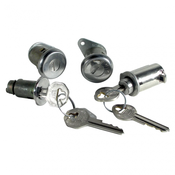 ロックメイス Corvette Lock Set, Ignition/Doors/Glove Box, 1965 | Corvette Depot