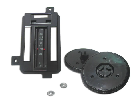 Corvette Heater/Ac Control Faceplate Kit, Air Conditioning, 1969-1971