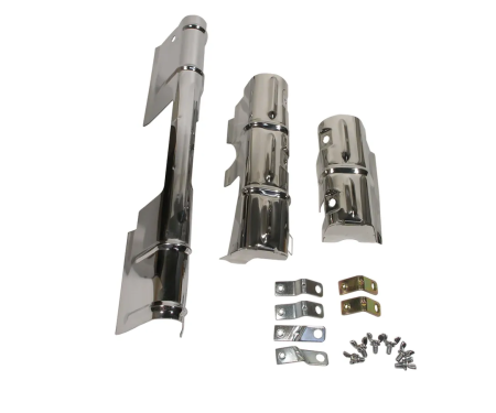 Corvette Lower Ignition Shield Set, with Brkts, 1963