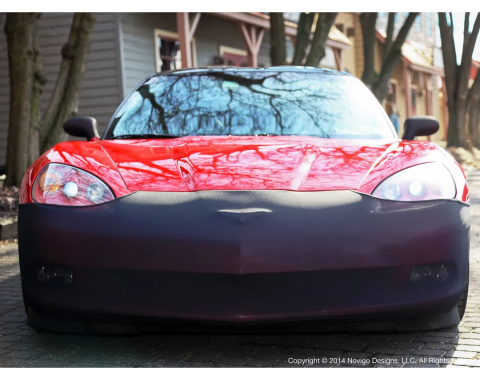Corvette Front Bumper Mask, Black Except Z06, 2005-2013