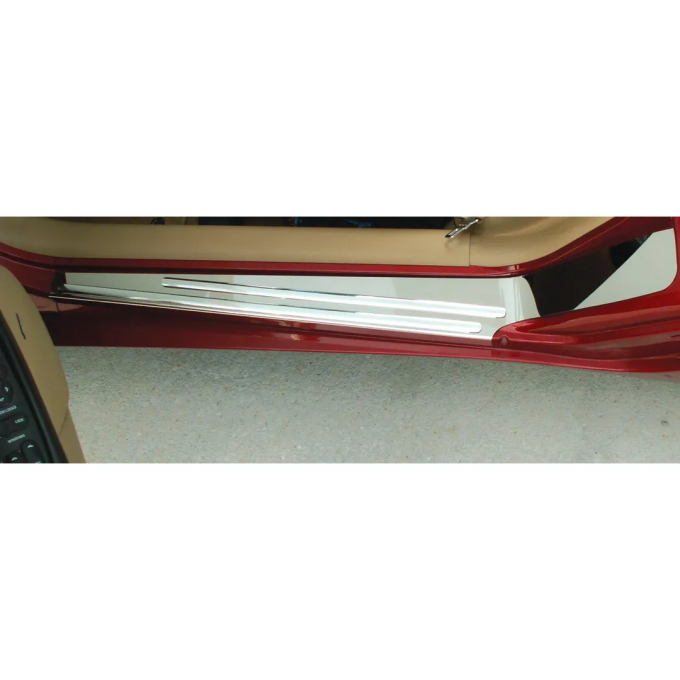 Corvette Sill Covers - Outer - Polished Ss, 1997-2004