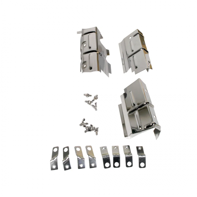 Corvette Ignition Shields, Spark Plug 3 Piece Set 70E, 1969-1970