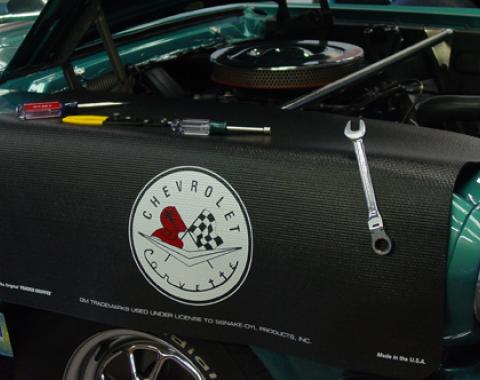 Fender Gripper® Cover, Black with Corvette C1 Logo