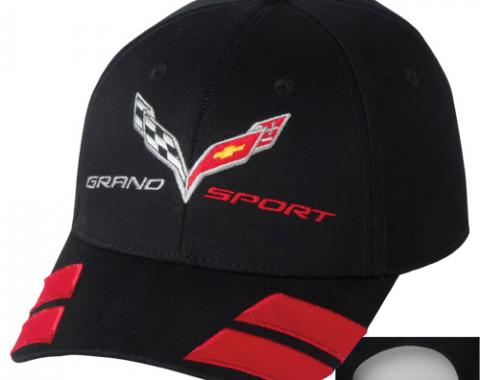 C7 Grand Sport Cap Black with Red Hash Marks