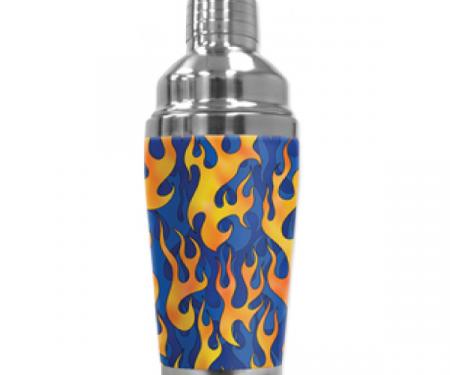 Mugzie Cocktail Shaker, Hot Or Cold, Blue Flames