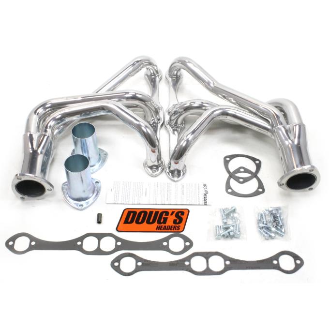 Doug's Headers 1963-82 Chevy C2/C3 Corvette Small Block 1 5/8" Long Tube Header with Metallic Ceramic Coating D350