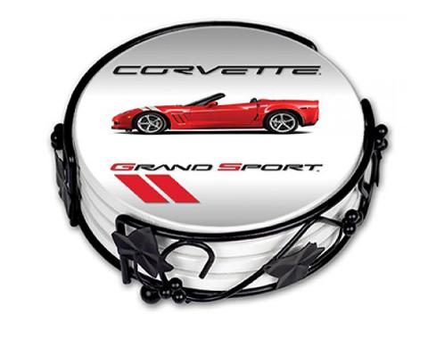 Corvette Grand Sport Ceramic Drink Coaster Set