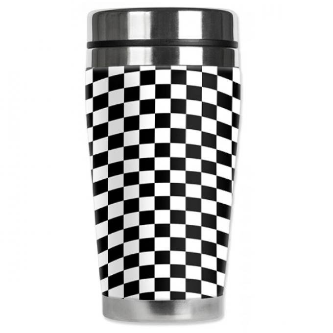 Mugzie® brand Travel Mug - Checkered Flag