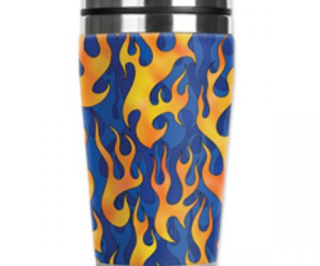 Mugzie® brand Travel Mug - Blue Flames